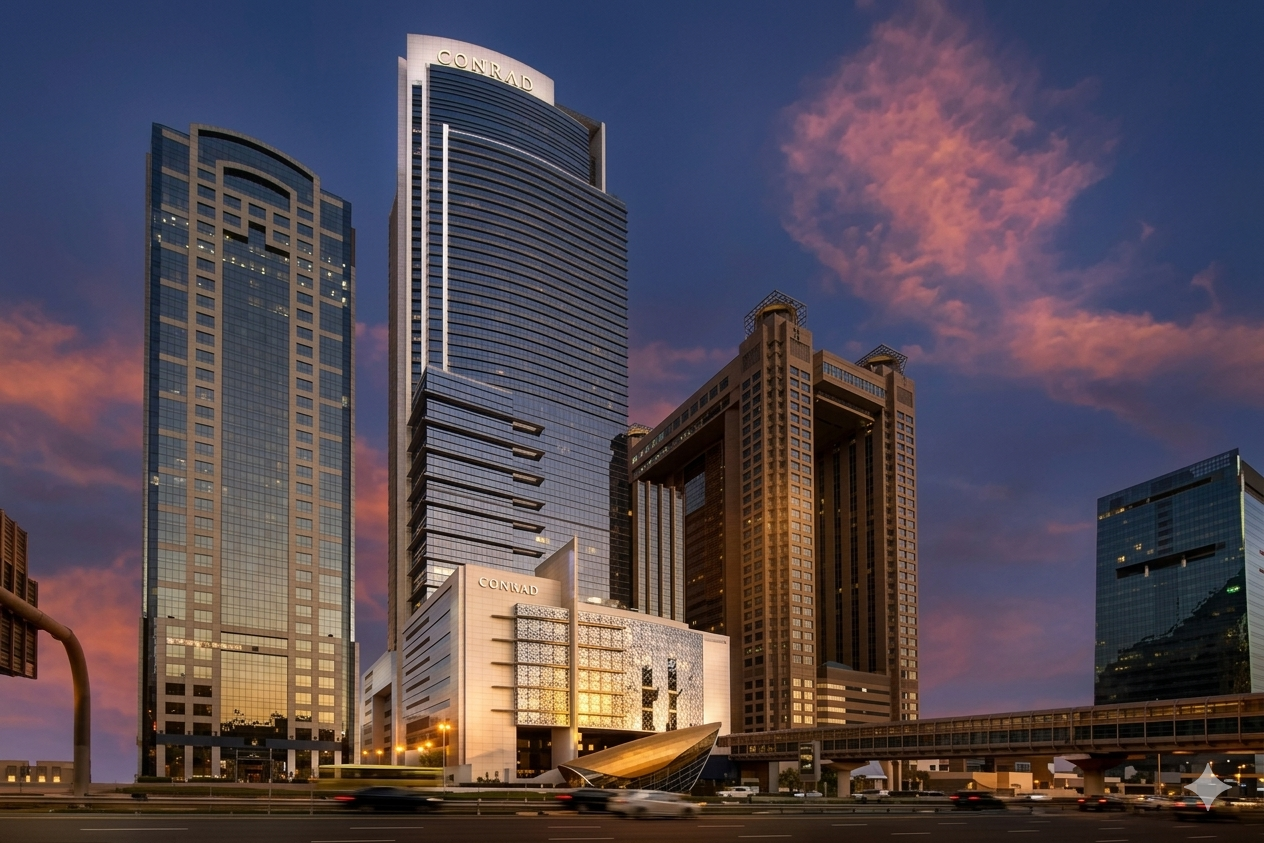 project 13 conrad hotel sheikh zayed road dubai